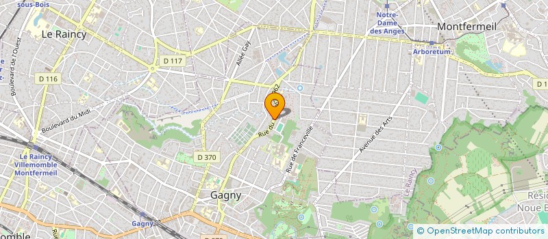 localisation de l'entreprise JF LOC à GAGNY