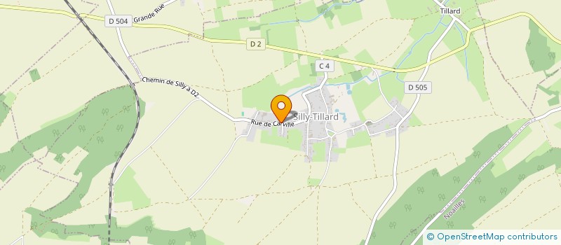 localisation de l'entreprise JF MACONNERIE  SILLY-TILLARD