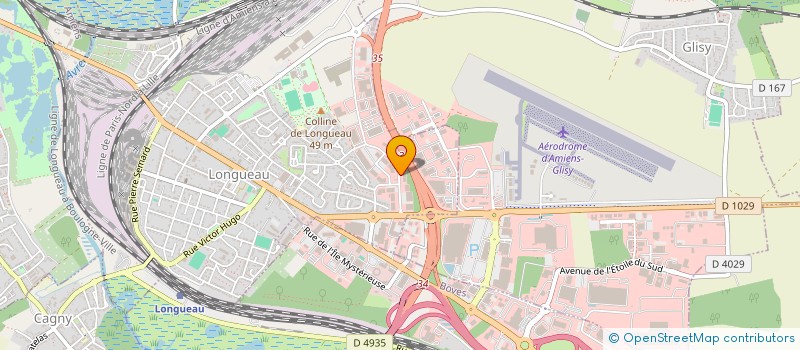 localisation de l'entreprise JF MARKET  LONGUEAU