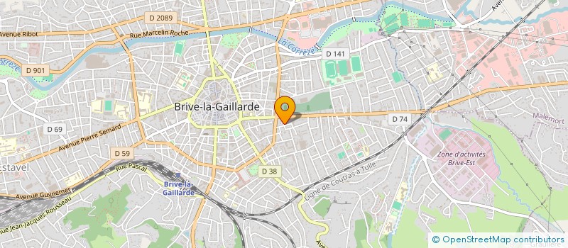 localisation de l'entreprise JF MDB  BRIVE-LA-GAILLARDE