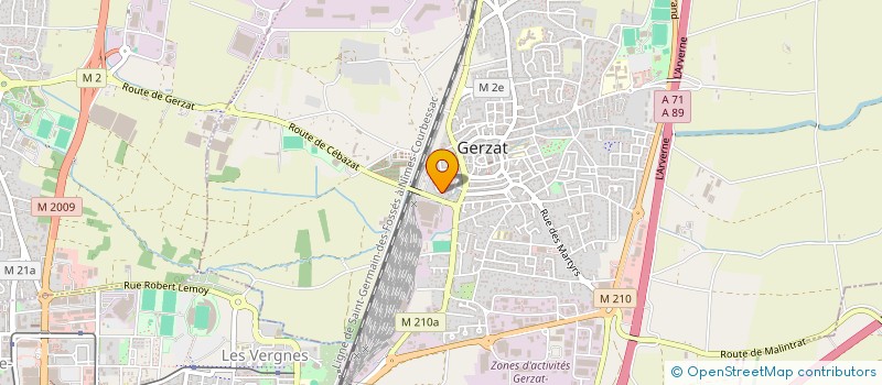 localisation de l'entreprise JF MORENO  GERZAT