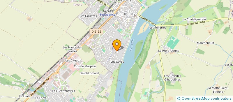 localisation de l'entreprise JF NEGOCE AUTO à BEAUGENCY