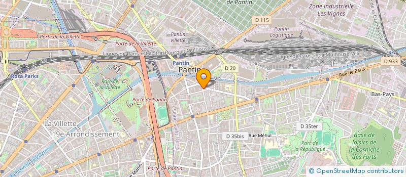 localisation de l'entreprise JF PAL  PANTIN