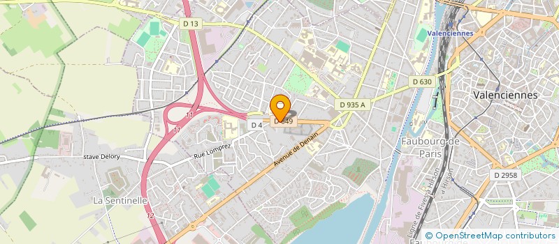 localisation de l'entreprise JF PARTICIPATIONS à VALENCIENNES