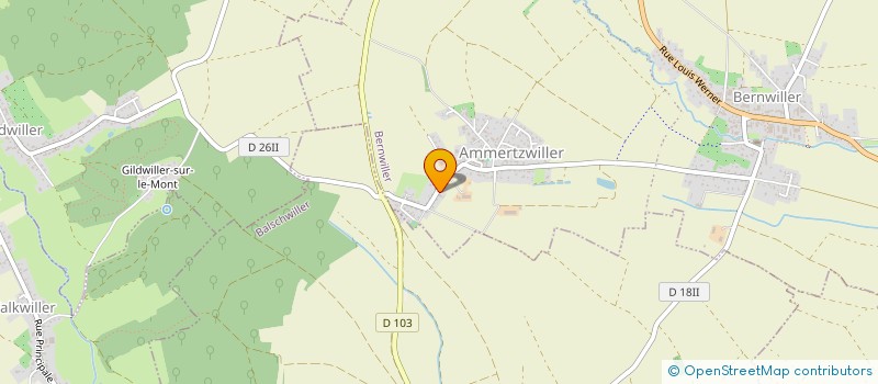 localisation de l'entreprise JF PAYSAGE  BERNWILLER