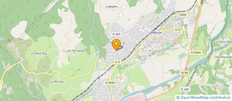 localisation de l'entreprise JF PEINTURE RENOVATION à EMBRUN