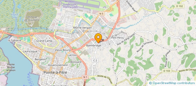 localisation de l'entreprise JF PROJET à LES ABYMES