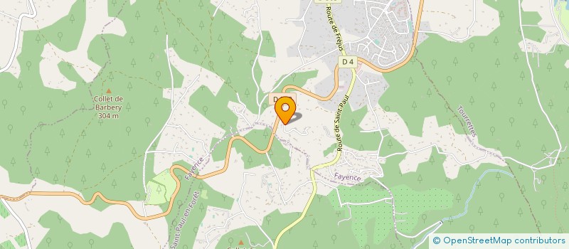 localisation de l'entreprise JF PROPRETE SERVICES  FAYENCE