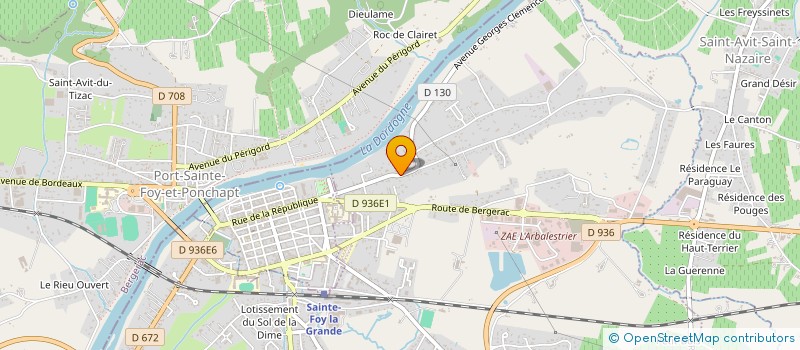 localisation de l'entreprise JF RENOUS  PINEUILH