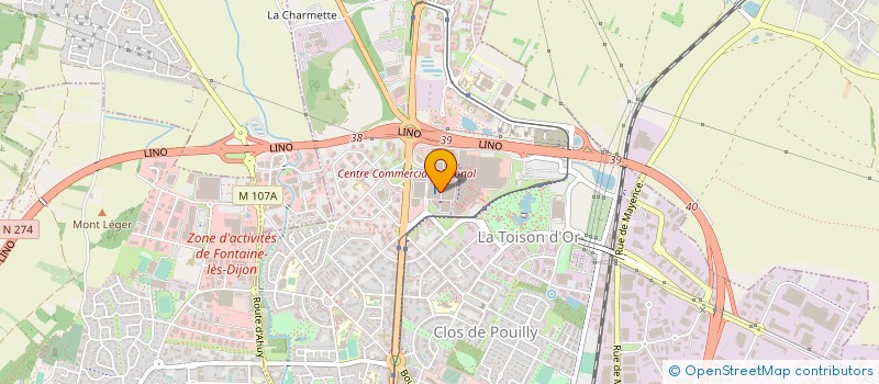 localisation de l'entreprise JF RETAIL à DIJON