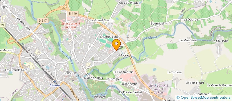 localisation de l'entreprise JF. RICHARD à CLISSON