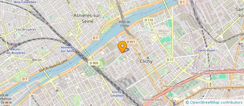 localisation de l'entreprise JF SERVICES à CLICHY