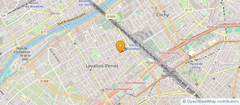 localisation de l'entreprise JF TANGUY à LEVALLOIS-PERRET