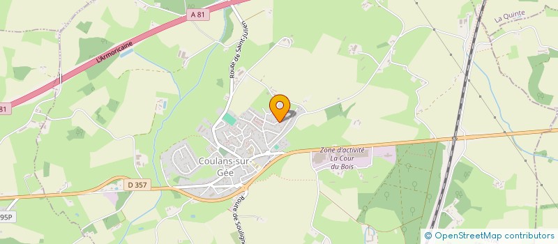 localisation de l'entreprise JF TAXI  COULANS-SUR-GEE