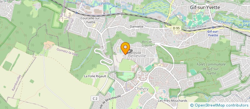 localisation de l'entreprise JF TRANSPORT  GIF-SUR-YVETTE