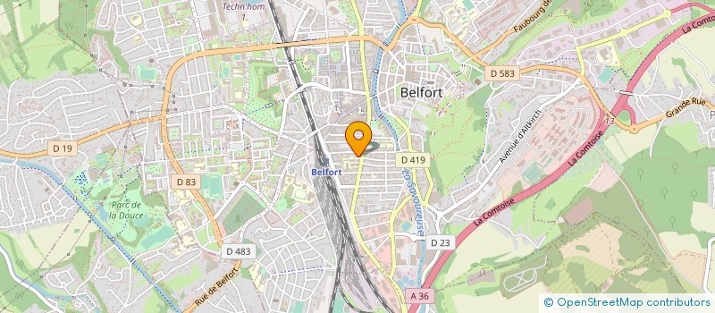 localisation de l'entreprise JF2C à BELFORT