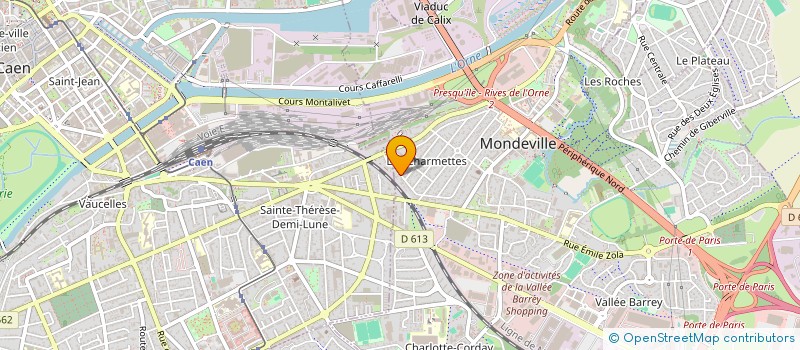 localisation de l'entreprise JF2M à MONDEVILLE