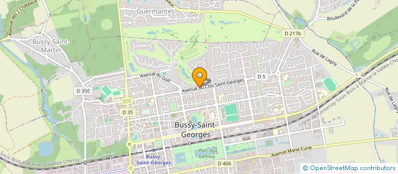 localisation de l'entreprise JF2MC  BUSSY-SAINT-GEORGES