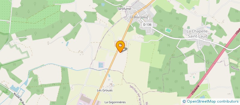 localisation de l'entreprise JF49TERRASSEMENT  LA CHAPELLE-SAINT-LAUD