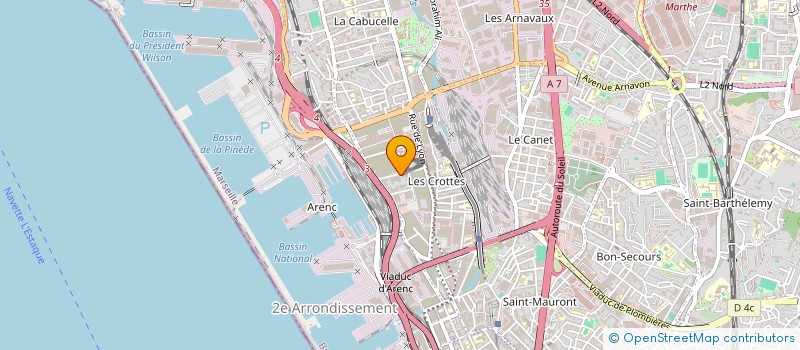 localisation de l'entreprise JF7 ELECTRIQUE à MARSEILLE