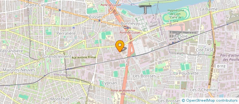 localisation de l'entreprise JFA à VILLEURBANNE