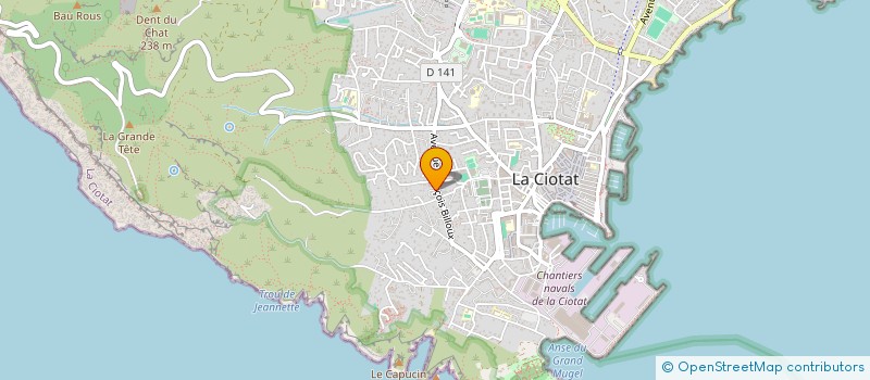 localisation de l'entreprise JFA FERMETURE à LA CIOTAT