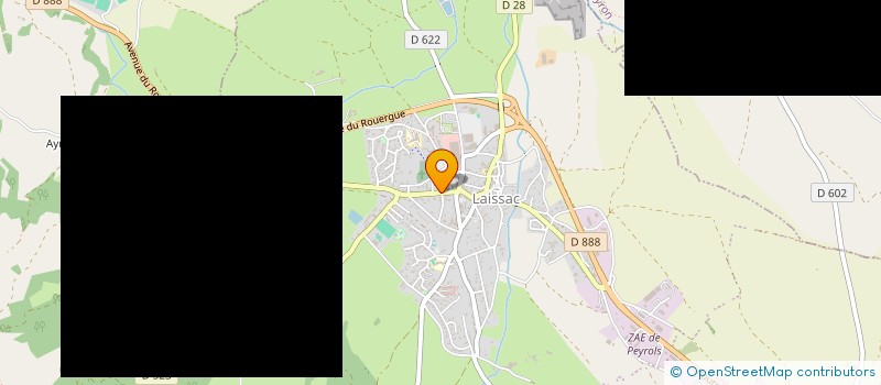 localisation de l'entreprise JFA INVEST HOLDING  LAISSAC-SEVERAC L'EGLISE