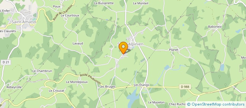 localisation de l'entreprise JFAD à SAINT-ALPINIEN