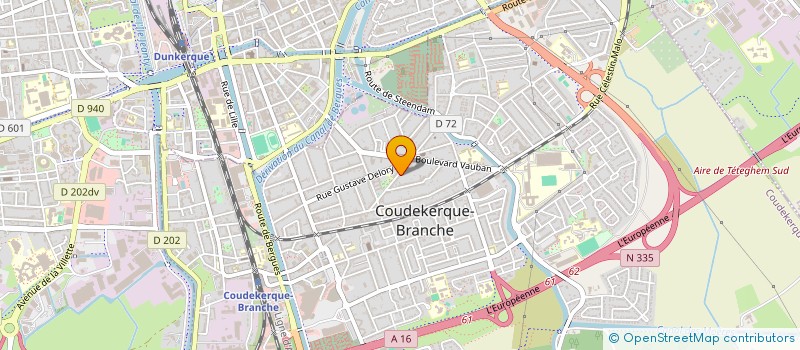 localisation de l'entreprise JFB  COUDEKERQUE-BRANCHE