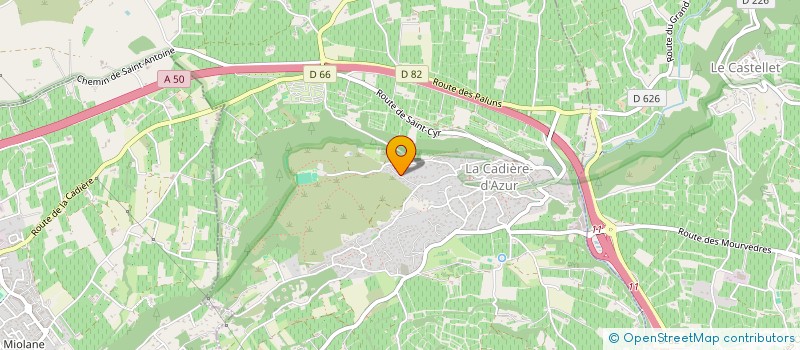 localisation de l'entreprise JFB  LA CADIERE-D'AZUR