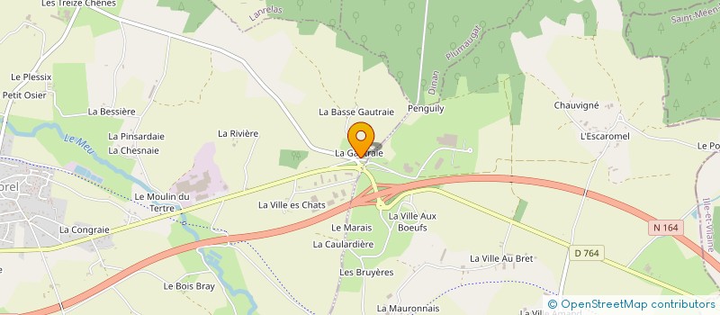 localisation de l'entreprise JFB ARTISAN  LOSCOUET-SUR-MEU