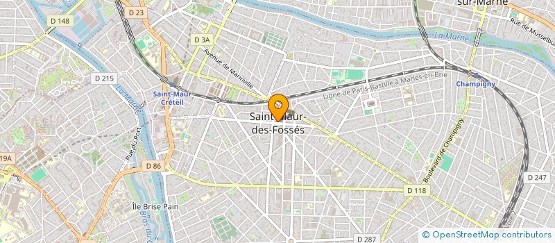 localisation de l'entreprise JFB IMMOBILIER à SAINT-MAUR-DES-FOSSES