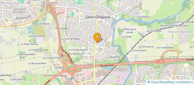 localisation de l'entreprise JFB INVEST  SAINT-GREGOIRE