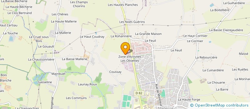 localisation de l'entreprise JFB MATERIEL à MELESSE