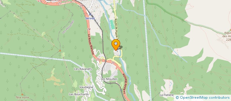 localisation de l'entreprise JFB PEINTURE  LES HOUCHES