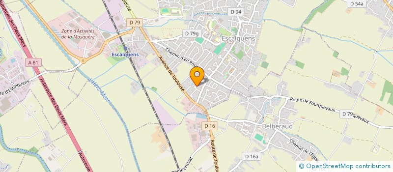 localisation de l'entreprise JFB.PEINTURE  ESCALQUENS