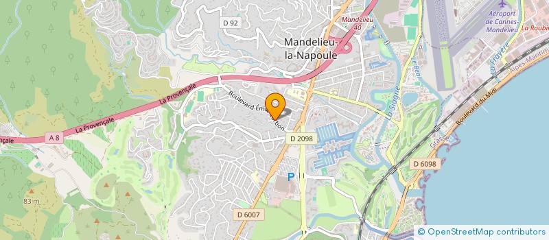 localisation de l'entreprise JFB SPACE CONSULTING à MANDELIEU-LA-NAPOULE