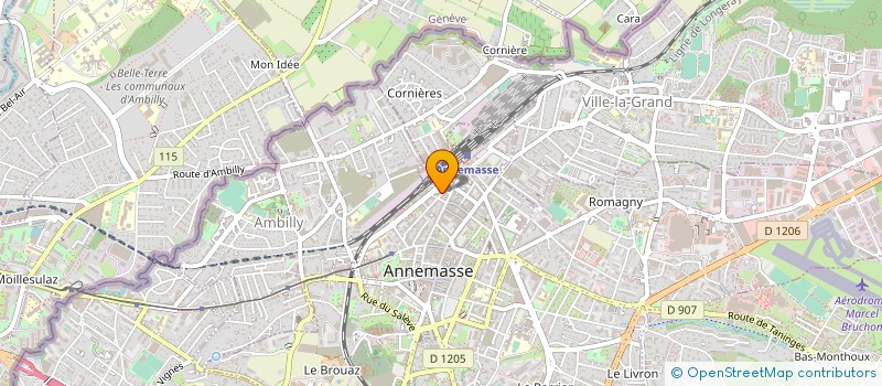 localisation de l'entreprise JFBV à ANNEMASSE