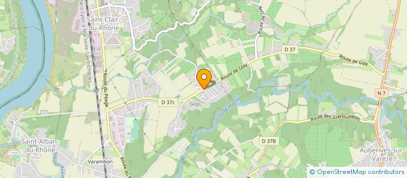 localisation de l'entreprise JFC CHARPENTE COUVERTURE  SAINT-CLAIR-DU-RHONE