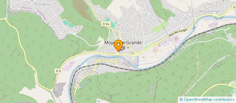 localisation de l'entreprise JFC ETUDES à MOYEUVRE-GRANDE