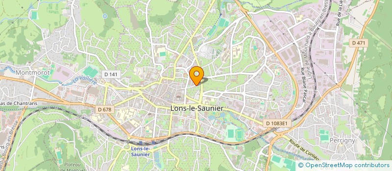 localisation de l'entreprise JFC IMMO PREFECTURE  LONS-LE-SAUNIER