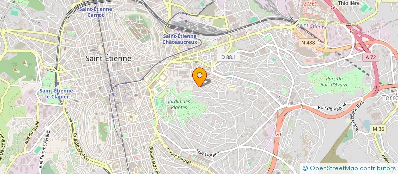 localisation de l'entreprise JFC PAYSAGE SERVICE  SAINT-ETIENNE