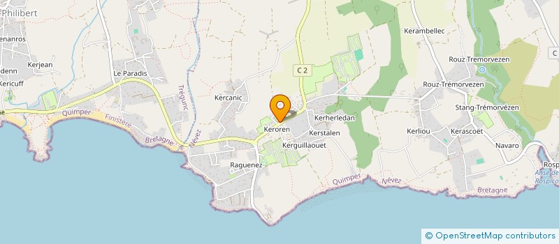 localisation de l'entreprise JFC PAYSAGES  NEVEZ