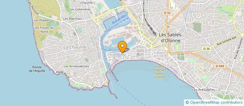 localisation de l'entreprise JFC RESTAURATION à LES SABLES D'OLONNE
