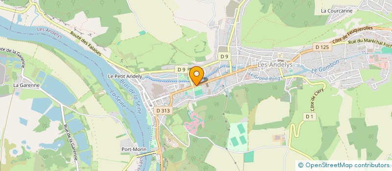 localisation de l'entreprise JFC ROUEN - LE HAVRE  LES ANDELYS