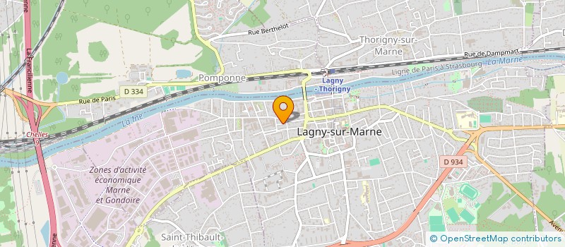 localisation de l'entreprise JFCA  LAGNY-SUR-MARNE