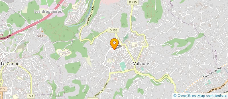 localisation de l'entreprise JFCP à VALLAURIS