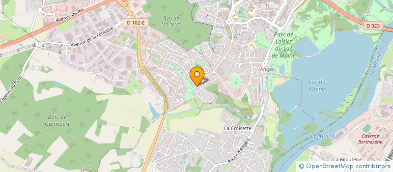 localisation de l'entreprise JFCP IMMO à ANGERS