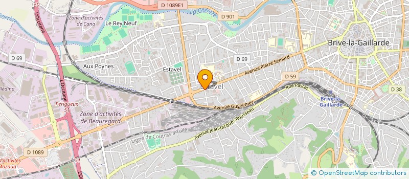 localisation de l'entreprise JFCV  BRIVE-LA-GAILLARDE