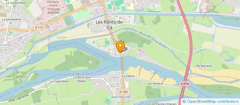 localisation de l'entreprise JFD AMANDINE à LES PONTS-DE-CE